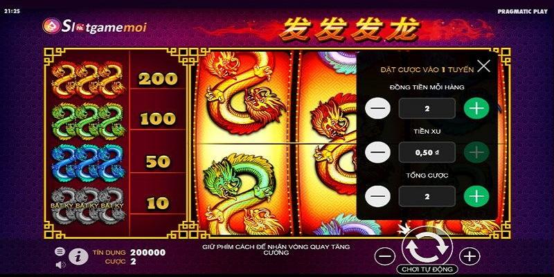 Biểu tượng và tiền thưởng trong slot game đổi thưởng Dragon